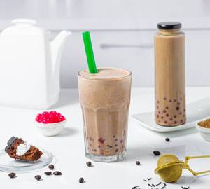 Hazelnut milk boba tea