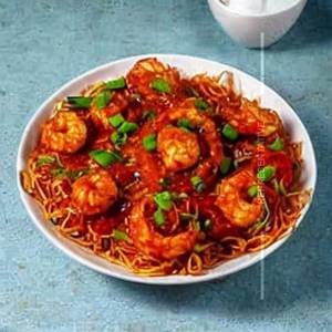 Prawns Manchurian Noodles