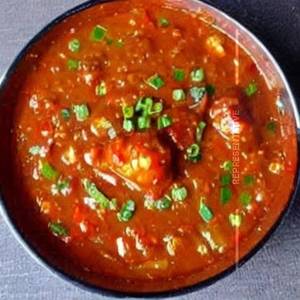 Veg Manchurian Rice Gravy