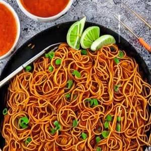 Veg Manchurian Noodles Plane