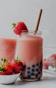 Strawberry Boba Shake