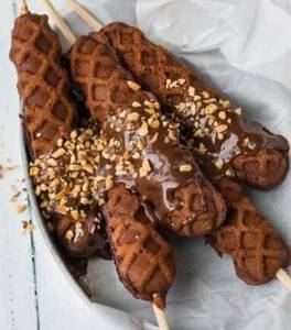 Stick HotDog Belgian Choc Waffle (4pcs)