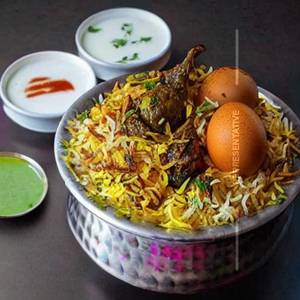 Egg hyderabadi biriyani