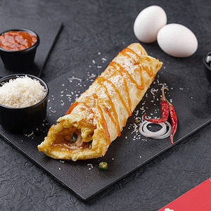Egg Cheese Schezwan Roll