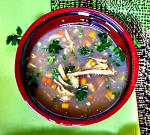 Chicken sweet corn soup