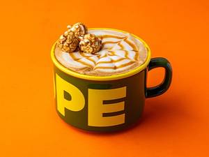 Salted Caramel Popcorn Latte