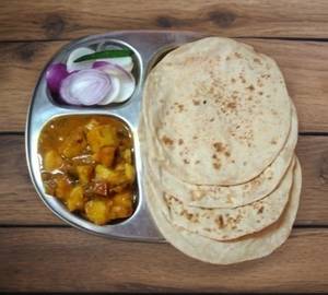 4 Roti With Seasonal Sabji+Salad