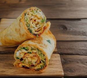Chapathi Egg Bhurji Roll
