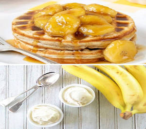 Foster Banana Waffle+ 150ml Icecream