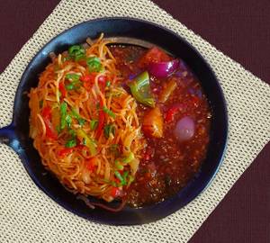 Noodles & chilli paneer combo