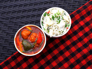 Egg Fried Rice + Chilli Chicken