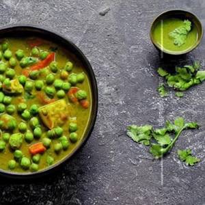 Baby Corn Green Peas Curry