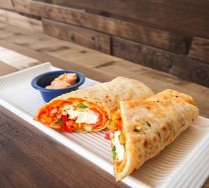 Spicy paneer wrap