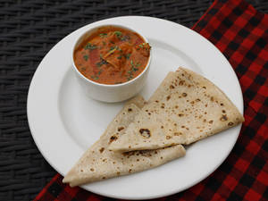 Soya Chap Masala + Rumali Roti