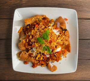 Air Fried Samosa Kachori Chaat