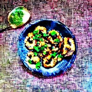 Mushroom Schezwan Dry