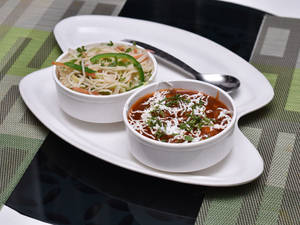 Veg Manchurian + Veg Noodles