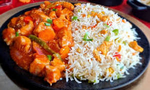 Chi Munchurian Rice