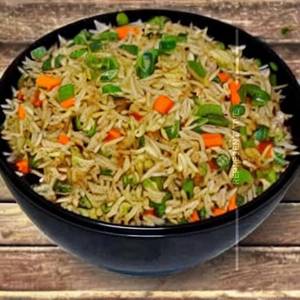 Veg Burnt Garlic Fried Rice