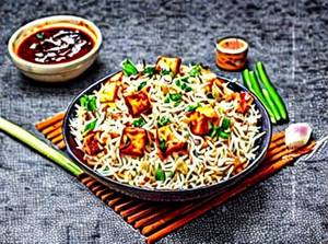 Paneer Burnt Chilly Garlic Rice
