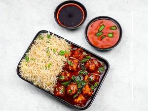Veg Manchurian Fried Rice