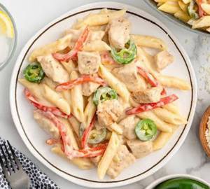 Paneer white sauce pasta