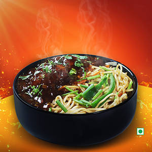 Veg Hakka Noodles With Veg Manchurian
