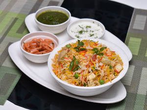 Veg Biryani + Raita