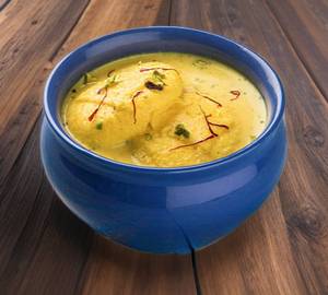 Kesar rasmalai [1 piece]