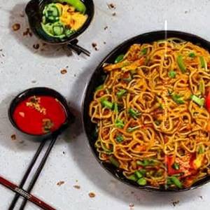 Prawns Burnt Chilly Noodles
