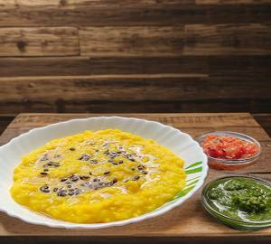 Moong dal khichdi ghee tarka