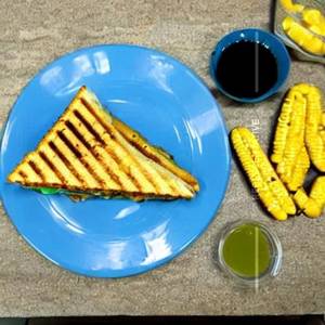 Corn Capsicum Grilled Sandwich