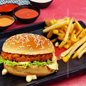 Corn Cheese Peri Peri Burger