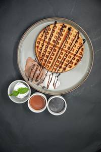 Veg Belgium Waffle Combo