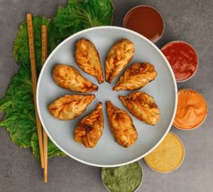 Corn and cheese fried momos