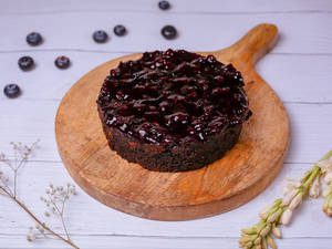 Whole Wheat Blueberry Dark Chocolate Cake