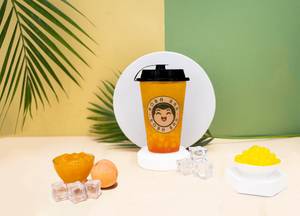 Mango & Peach Boba Tea [Medium]