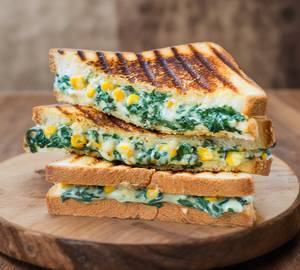 Green Masquerade [Corn Spinach Cheese Sandwich]