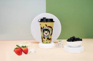 Strawberry Matcha Bubble Tea
