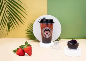 Strawberry Boba Tea [Medium]