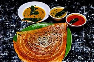 Cheese rava masala dosa oil