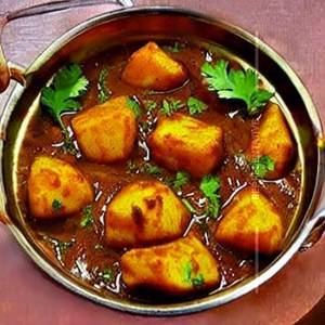 Smoky Aloo Pyaj  Sabji
