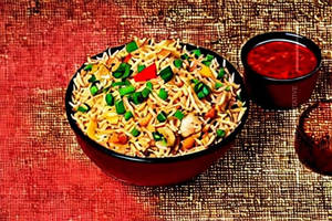 Chicken Butter Garlic Fried Rice