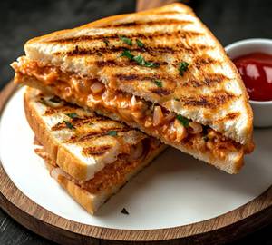 Butter Chicken Grilled Sandwich
