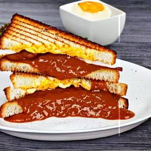 Bbq Sauce  Egg Sandwich