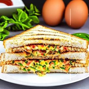 Schezwan Sauce   Egg Sandwich