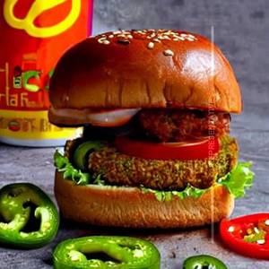 Spicy Jalapeno Veg Burger