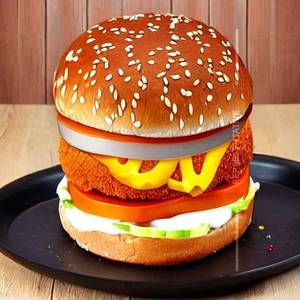 Double Cheese Paneer Burger