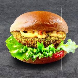 Garden Mint Spicy Prawn Burger