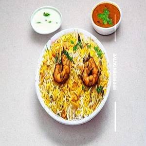 Prawn biryani